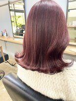 スリー(Three)&nbsp;【Three/萩原/大分】ミディアム/暖色カラー/ピンク/艶感カラー