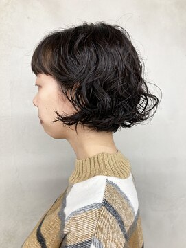 トオ(TOH) ショートボブパーマナチュラルパーマ癖毛風パーマレイヤーパーマ