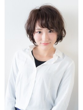 クシュ 所沢西口プロぺ通り(kusyu... ) くびれヘア韓国風巻きアプリコットオレンジ夏ハイライトカラー