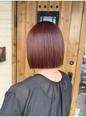 ミニボブ◎ボルドーカラー 八戸 類家