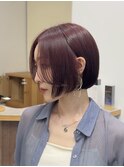 髪質改善/ボブ/ダブルカラー/前髪カット/レイヤー