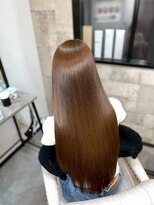 ハル 新宿(haru)&nbsp;ウォームブラウン/髪質改善/韓国風/さらツヤ/ロングヘア/美髪