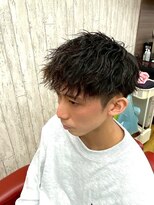 バーバー タカバタ 福井(Barber TAKABATA)&nbsp;メンズニュアンスパーマ/波巻きツイストスパイラル/顔剃り
