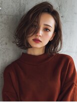 ワット 新宿店 かきあげバング×大人ボブ