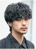 渋谷メンズパーマルーズパーマシャドウパーマアクティブショート