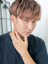 モッズヘア メン 南越谷南口店(mod's hair men) ハイトーンカラー波巻きパーマメンズフェザーマッシュI南越谷