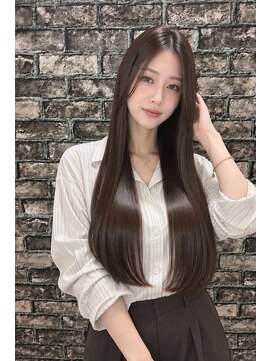 チャーム ヘア リゾート(charm hair resort) カット+絹髪縮毛矯正+髪質改善トリートメント