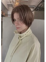 シーレム 元町三宮(SILEM) マッシュショートボブ ブラウンベージュカラー