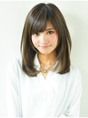《AFLOATディル裕二朗》小顔◎ナチュラルセミロングヘア