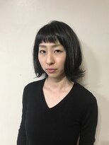 ビューメゾン(BEAU MAISON)&nbsp;【伸ばしかけOK】黒髪切りっぱなしボブ