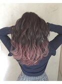 ベビーピンク グラデーションカラー 新宿 美容室