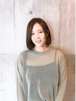 エンリッチヘア(enrich hair)&nbsp;ボブ×ラベンダーアッシュ　韓国人風