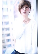 クラウドゼロ(Cloud zero)&nbsp;グレージュ小顔ショートバングアシンメトリー【Cloud zero】