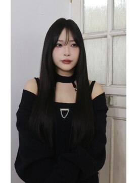 ハイエクステンション 京都駅前店(Hi-Extension) 黒髪ストレートロング▼miho012