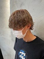 波巻きスパイラルパーマ/ツイストスパイラルパーマ/メンズウルフ