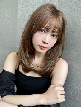 ロンド マーレ 天神大名店(Lond mare) 大人可愛いガーリーチョコレートアッシュ韓国ハイレイヤーカット