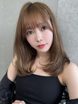 ロンド マーレ 天神大名店(Lond mare) 大人可愛いガーリーチョコレートアッシュ韓国ハイレイヤーカット