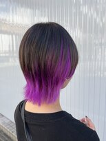 クオーレツー(Cuore2) ショートウルフ×インナーピンクパープル