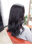 大人美人ダークグレー韓国ヘアモテ髪