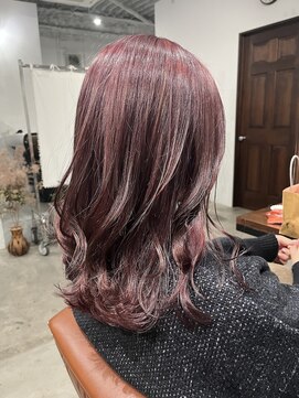 アオゾラヘアーカミノウラ(AOZORA HAIR kaminoura) カシスミディアム