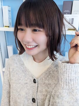 アエメゾン(ae maison) #ボブスタイル#切りっぱなしボブ#ゆるふわ