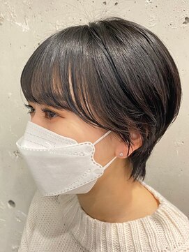 ミズチャーム(Ms.CHARM) ショートボブ/丸みボブ/アッシュグレージュ