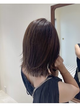 ニール シトロン 名古屋 伏見 丸の内(NEELU citron) レイヤーボブ×アッシュベージュ