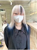 デザインカラーポイントカラーセクションカラーハイトーン前髪