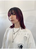 似合わせカット 顔まわりレイヤー ブリーチ