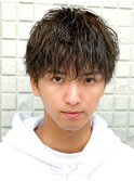 マッシュスパイラルパーマツイストスパイラル波巻きメンズ
