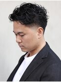 ビジネスマン清潔感パーマフェード<理容室>武蔵小杉