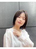 切りっぱなしボブ 20代30代40代ヘア 小顔 神戸ボブ 三ノ宮