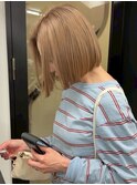 ハイライトバレイヤージュダブルカラーショートカット