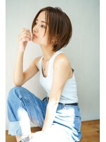 ギークス(GEEKS)&nbsp;【GEEKS渋谷】ハンサムショート/ショートカット/ブラウン/顔周り