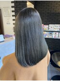 シームレスストレート×ブルーグレージュ