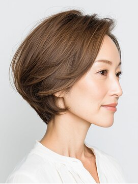 クラゲヘアー/小顔/ココアベージュ/オリーブグレー/川西