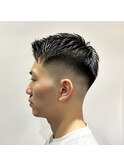 フェードカット×フェザーアップ