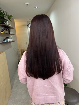 クエント(cuento) 髪質改善トリートメント×チェリーピンクカラー