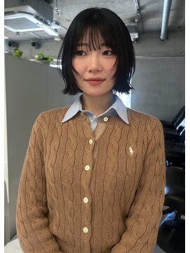 フィルムス 表参道(FILMS) ココアベージュ/黒髪/クラゲヘアー/オリーブグレー/ボブ/表参道