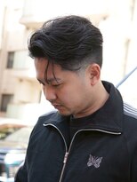 メッツ 原宿(METS)&nbsp;MEN'S/毛流れパーマ×テーパーフェード/ビジネスヘア