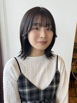 ルッツ(Lutz. hair design)&nbsp;3/2 ミディアム 顔周りカット ラベンダー【千代田彩夏】