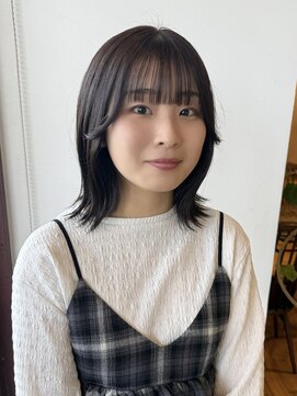 ルッツ(Lutz. hair design) 3/2 ミディアム 顔周りカット ラベンダー【千代田彩夏】