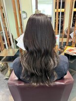 サラジュ 西宮北口店(SARAJU) グレージュ×艶ロングウェーブ