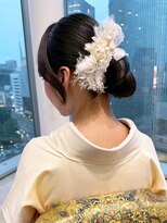 アイティーバイアルバム 松戸店(IT by ALBUM) 着物ヘアおくれ毛ロングダークアッシュ_ba576732
