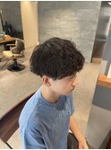波巻きパーマ