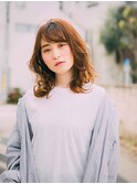 大人かわいい☆ウェーブ☆グラデーション