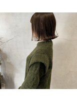 ミント(mint) 軽めボブと透明感グレージュ!