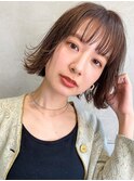 【LANY 横浜】シースルーバング×ブラウンベージュ
