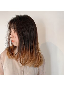 ヘアーサロン オーツー(HAIR SALON O+O) デザインカラーと相性がいい柔らか艶髪ロングレイヤー