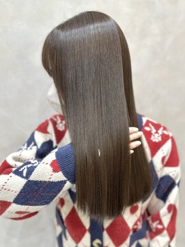 ジーナ 本八幡(Zina) 髪質改善＊ロングレイヤーグレーベージュ＊美髪【Zina本八幡】